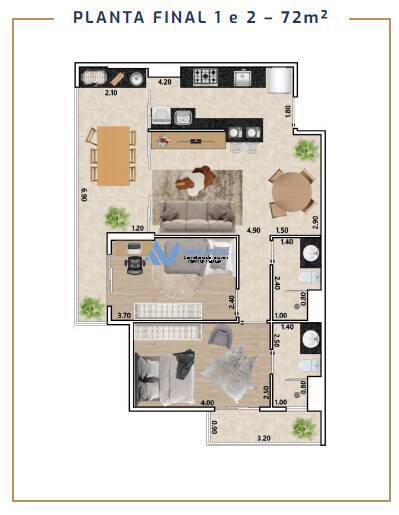 Apartamento à venda com 2 quartos, 72m² - Foto 14